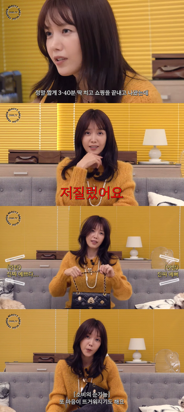 채정안, 30분 만에 '1천만원 쇼핑 플렉스'…"과소비만 안 하면 돼" …
