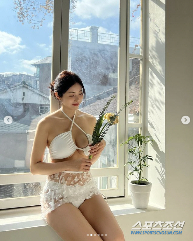 서동주, 3㎏ 늘었다더니 다 어디로 간가야? '29금' 흰색 비키니, 당…