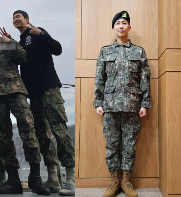 RM, 직접 공개한 軍 복무 중 근황..까까머리에도 훈훈 비주얼 [SC이…