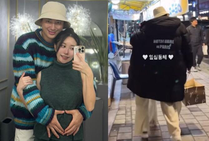'결혼 3년만 임신' 이지훈♥아야네, 놀라운 일심동체..초밀착 잉꼬부부