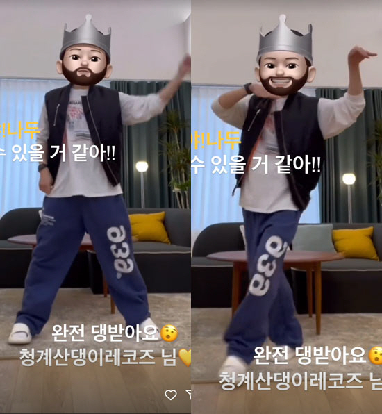 "이야! 나두"…'청계산댕이레코즈' 조정석, 이번엔 아이유 '홀씨' 챌린…