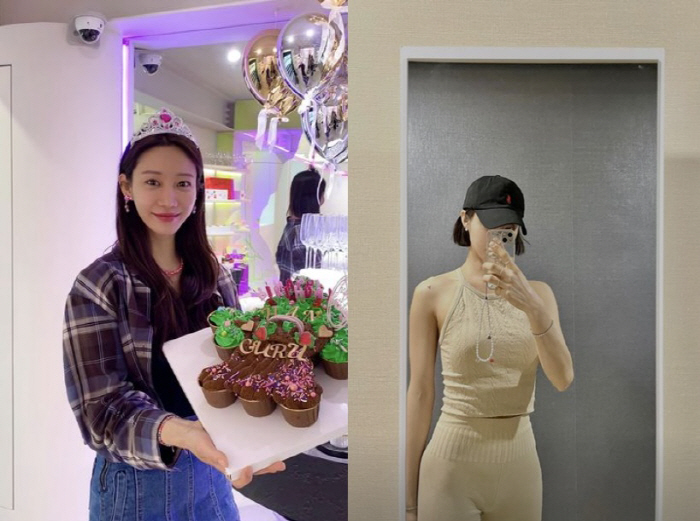 '163cm·42kg' 한그루, 쌍둥이 낳고도 종잇장 몸매…18kg 감량…