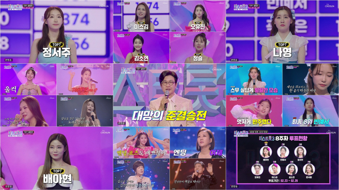 "임영웅 버금가는 음원깡패 예고" 정서주→정슬, '미스트롯3' 톱7 확정