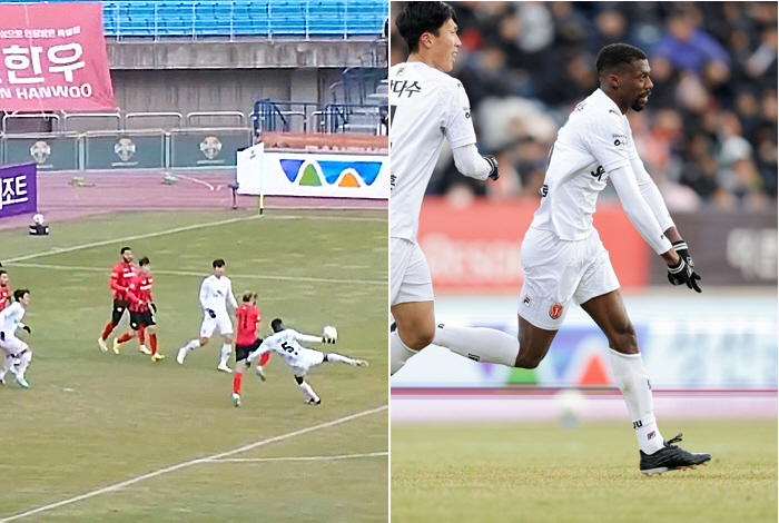 개막전에서 나온 '올해의 골'급 발리 원더골, 주인공은 제주 이탈로…강원…