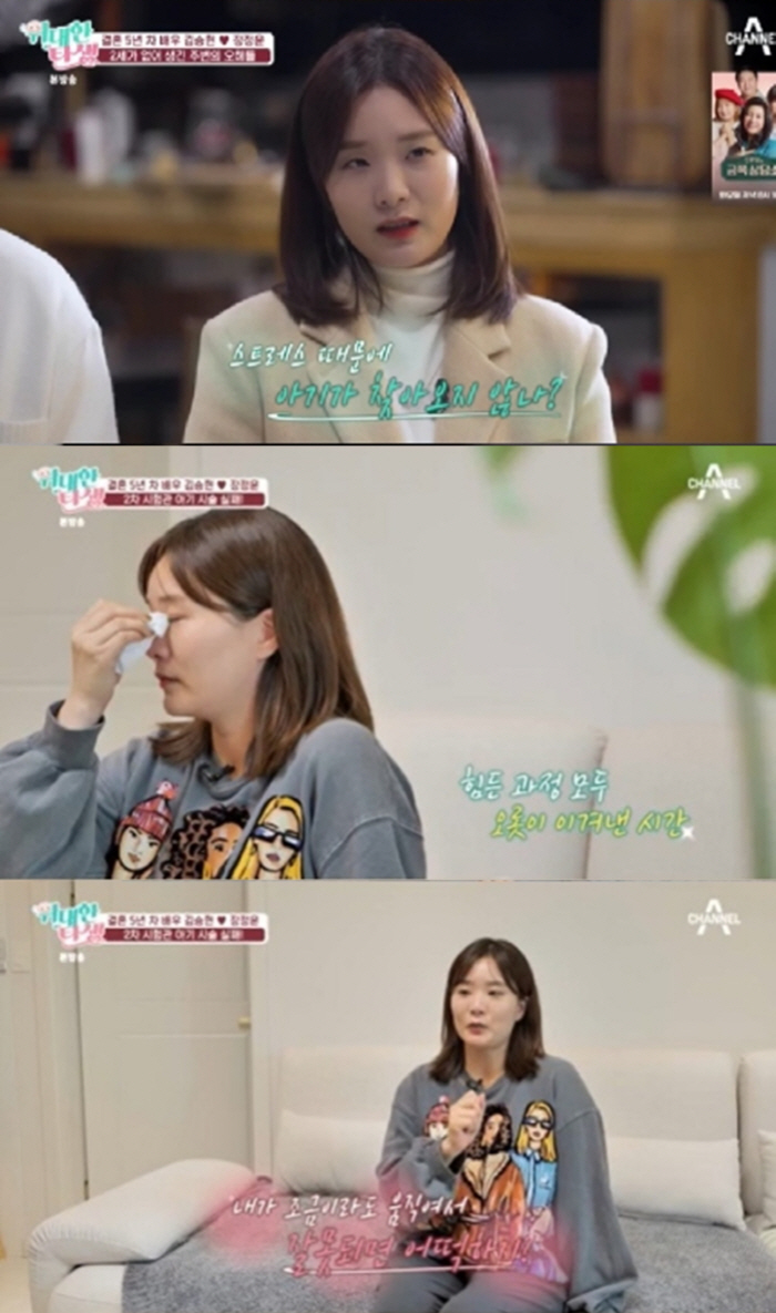 '김승현♥'장정윤 "난임 내 탓 같아, 일 그만두고 애 가지란 댓글 속상…