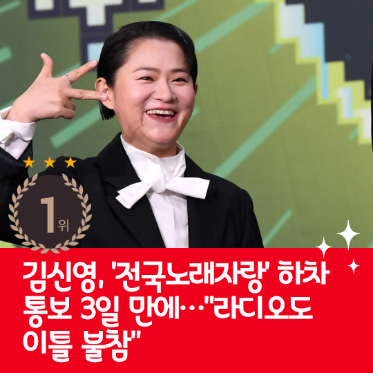 [카드뉴스] 지난주 핫이슈, 김신영 라디오 DJ 이틀 불참
