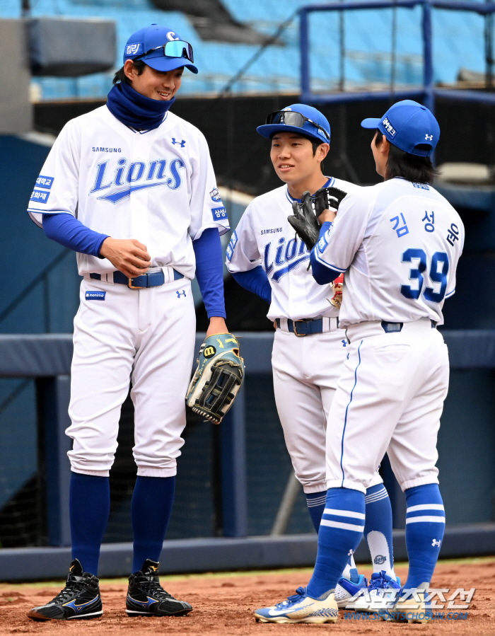 [포토] 구자욱 김지찬 김성윤, 삼성의 외야라인