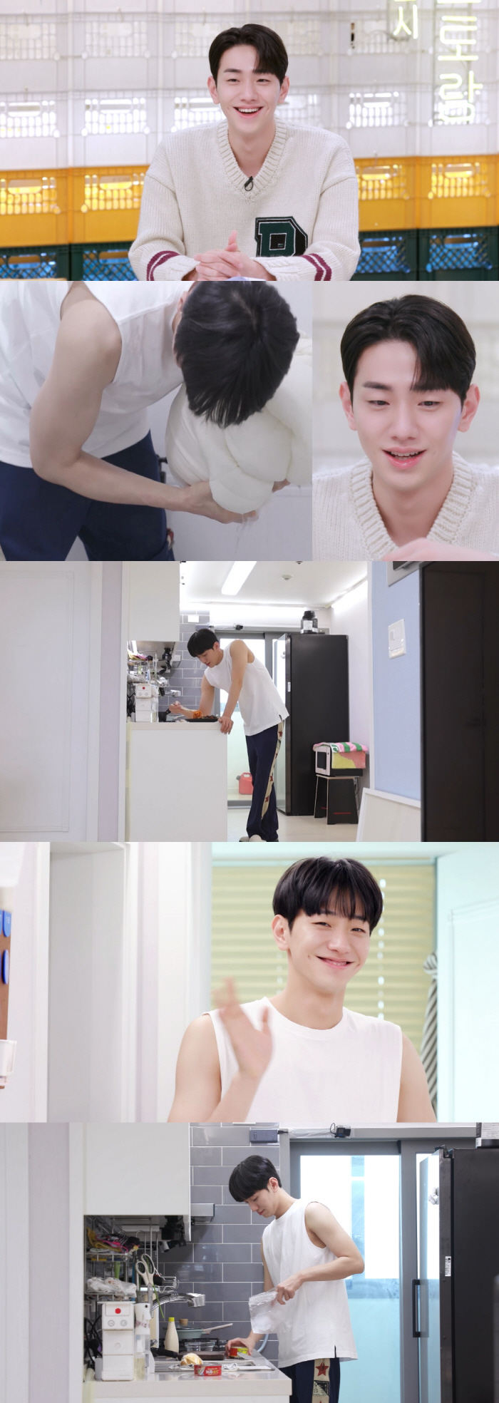 '편스토랑' 남윤수, 싱그러운 보조개 속 반전 성난 팔근육 과시→김다현 …