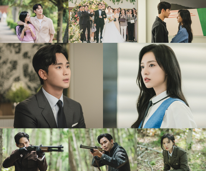 김수현♥김지원 부부 인생 폭풍우 만났다..'눈물의 여왕' 첫주부터 몰입