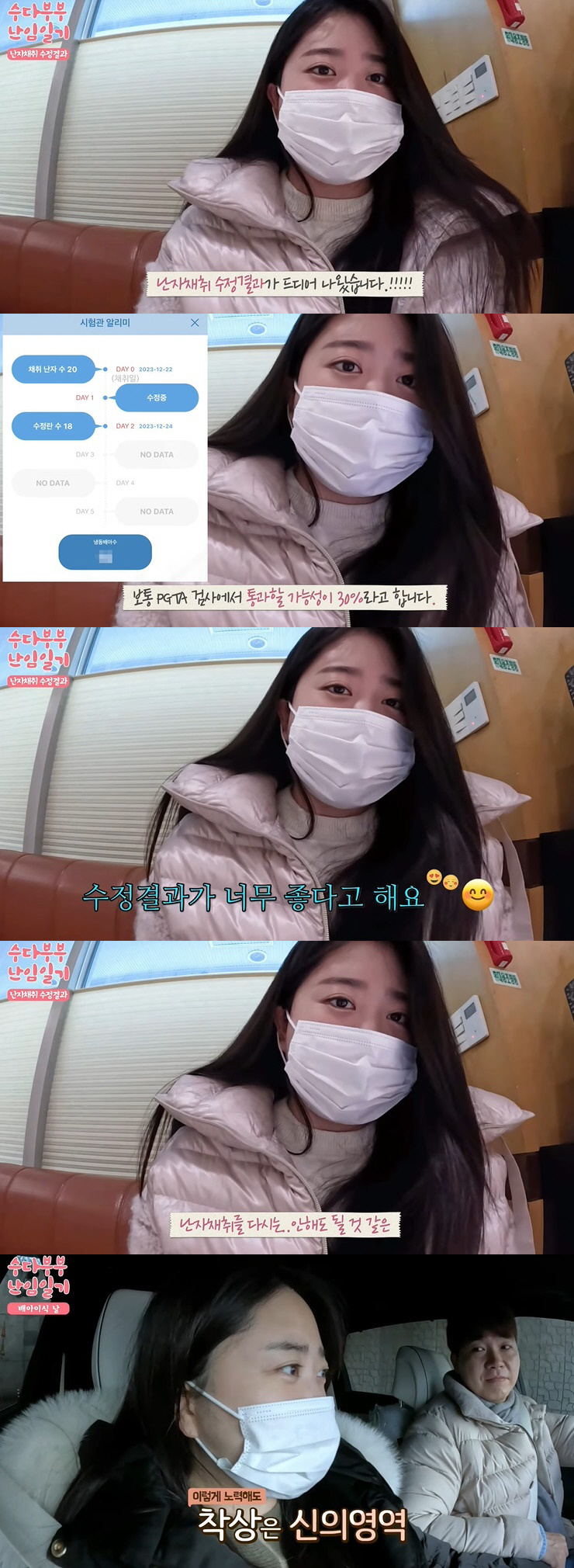 '박수홍♥' 김다예, 시험관 시술 후 "상상도 못할 고통, 도살장 끌려가…
