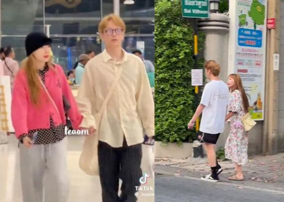 현아♥용준형, 태국 공항서 손 꼭 잡고 '다정'...팬들에 '여유' 인사…