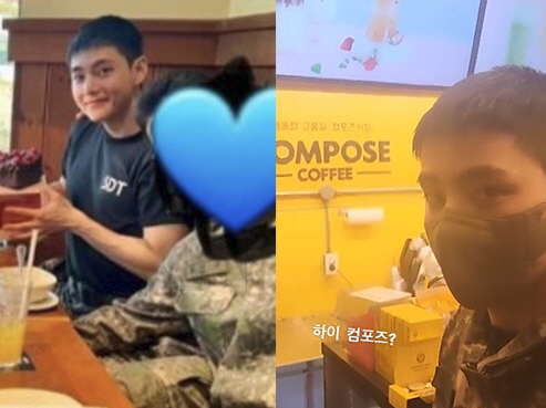BTS 뷔, 軍서 10kg 증량 후 '벌크업' 근황...부대원들과 축하 …