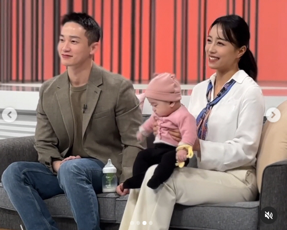 "웬 아기?" 임현주 아나, ♥5개월 딸과 출연 중 '방송 사고'.."예…