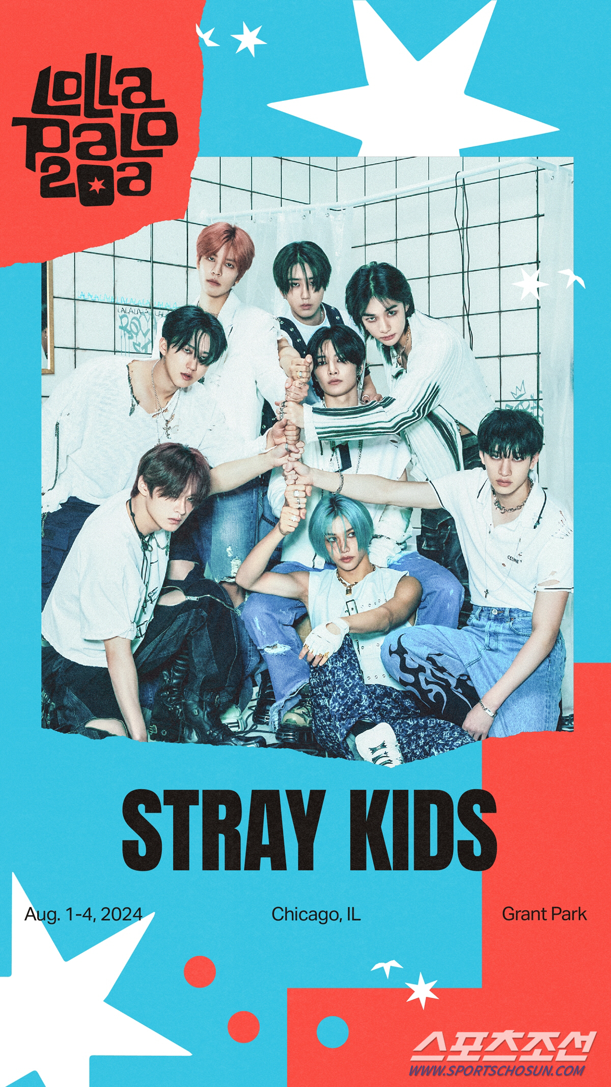 스트레이 키즈, 8월 美 대형 뮤직 페스티벌 '롤라팔루자 시카고' 헤드라…