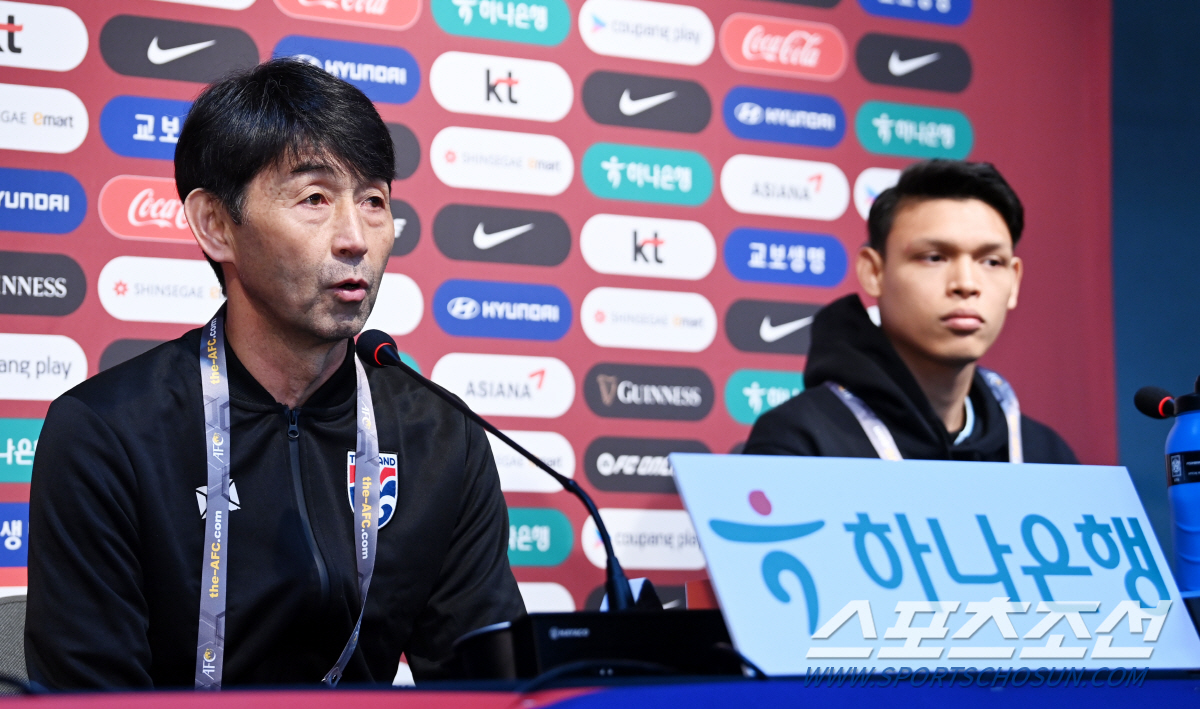 [현장인터뷰]'한국은 강팀' 이시이 태국 감독의 경계심 "최소 승점 1점…