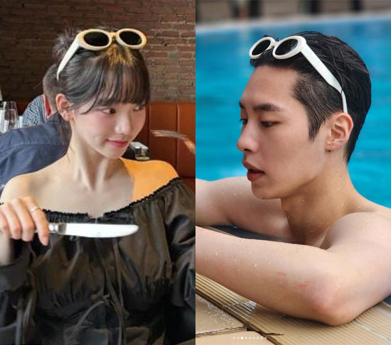 카리나♥이재욱, 커플 아이템 포착…"니가 참 좋아" 달달한 열애 중