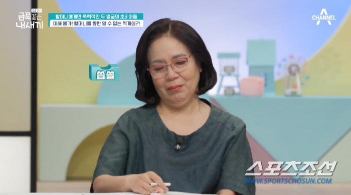 "할머니 벌 줘야겠다". '모범생' 금쪽이, 할머니에게만 주먹질 등 폭력…