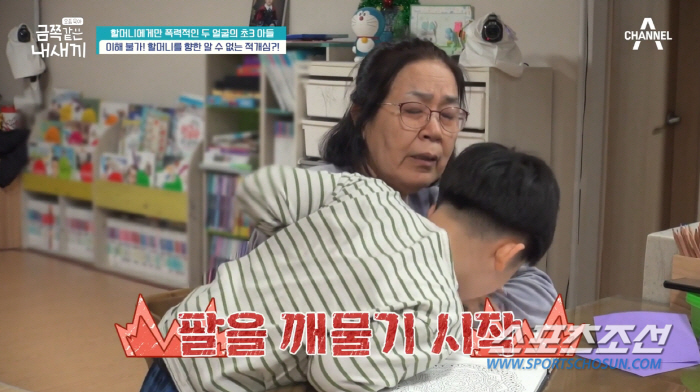"할머니 벌 줘야겠다". '모범생' 금쪽이, 할머니에게만 주먹질 등 폭력…