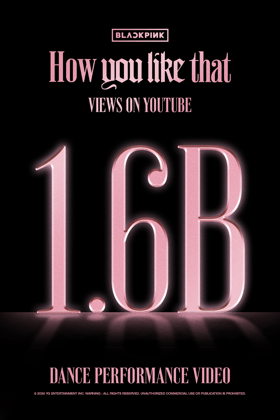 [공식] 블랙핑크 'How You Like That' 안무 영상, 16억…