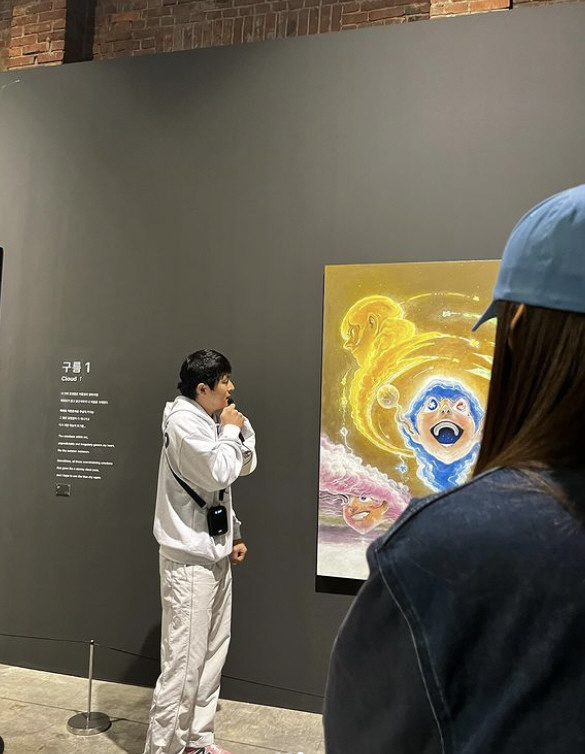 기안84, '재능기부급' 개인전 현장 공개…여유 가득 '대상 도슨트'