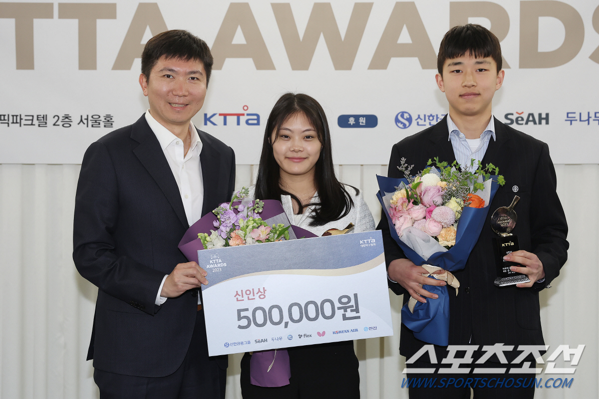 "영광스러운 상,더좋은 모습 보여드릴게요" '세계7위'신유빈,KTTA최우…