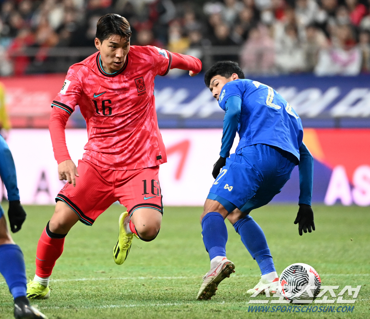 [태국전]'주민규 도플갱어' 박진섭, 주민규만큼 기다린 감격의 A매치 데…