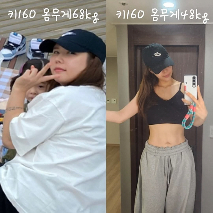 "68kg→48kg"…애프터스쿨 정아, '애둘맘' 20kg 감량에 '충격…