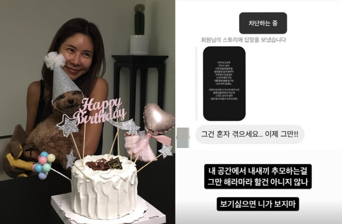 '반려견과 이별' 김준희, 선넘은 DM에 분노 "내 새끼 추모 그만하라니…