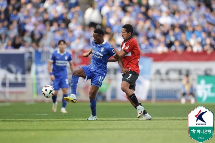 '페신 결승골' 부산, 수원 1-0으로 꺾고 시즌 2승째+7위 점프...…