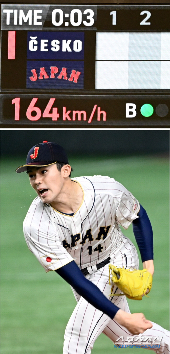 시속 159km 5이닝 7K 1실점, 첫 등판 사사키 구속에 아쉬움 "더…