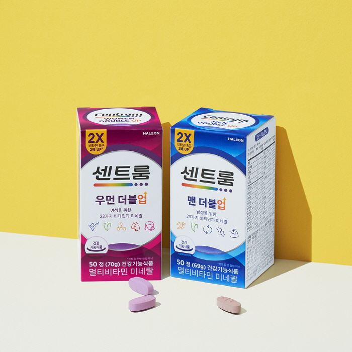 비타민 B군 8종 함량 2배 '센트룸 맨·우먼 더블업' 선보여