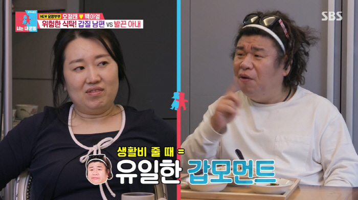 오정태, 아내♥에 생활비로 갑질 "돈 받고 싶으면 춤 춰봐!" ('동상이…