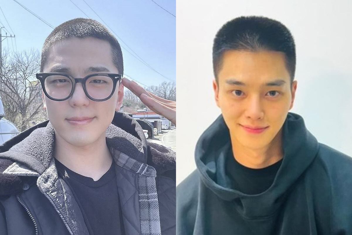 [SC이슈] 역시 완성형 비주얼…'입대' 김민규·송강, 짧은 머리에도 '…