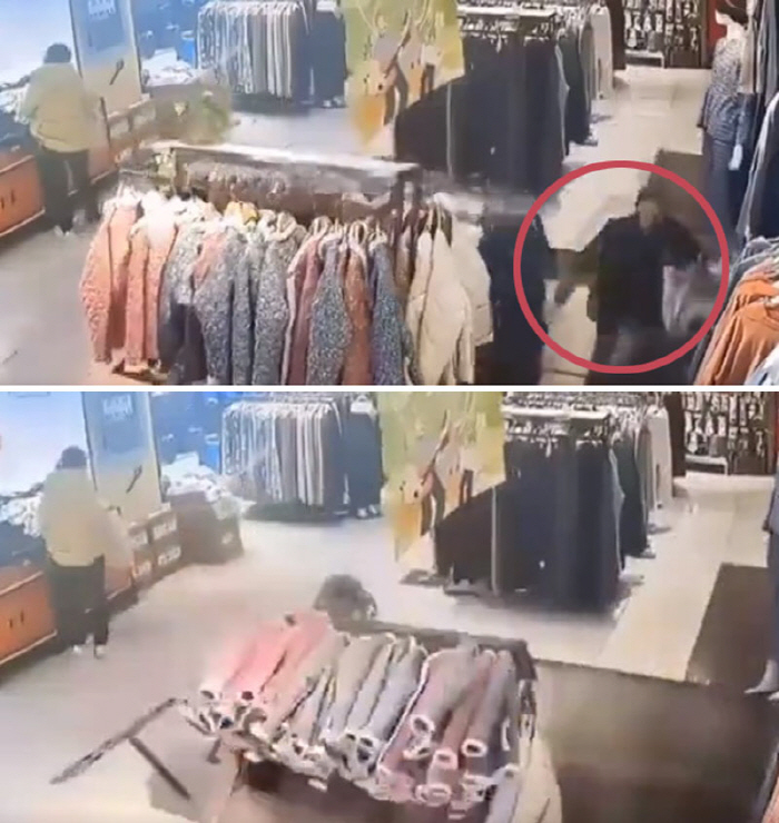 中 쇼핑몰 바닥 붕괴로 고객 추락…"부실공사 분명"