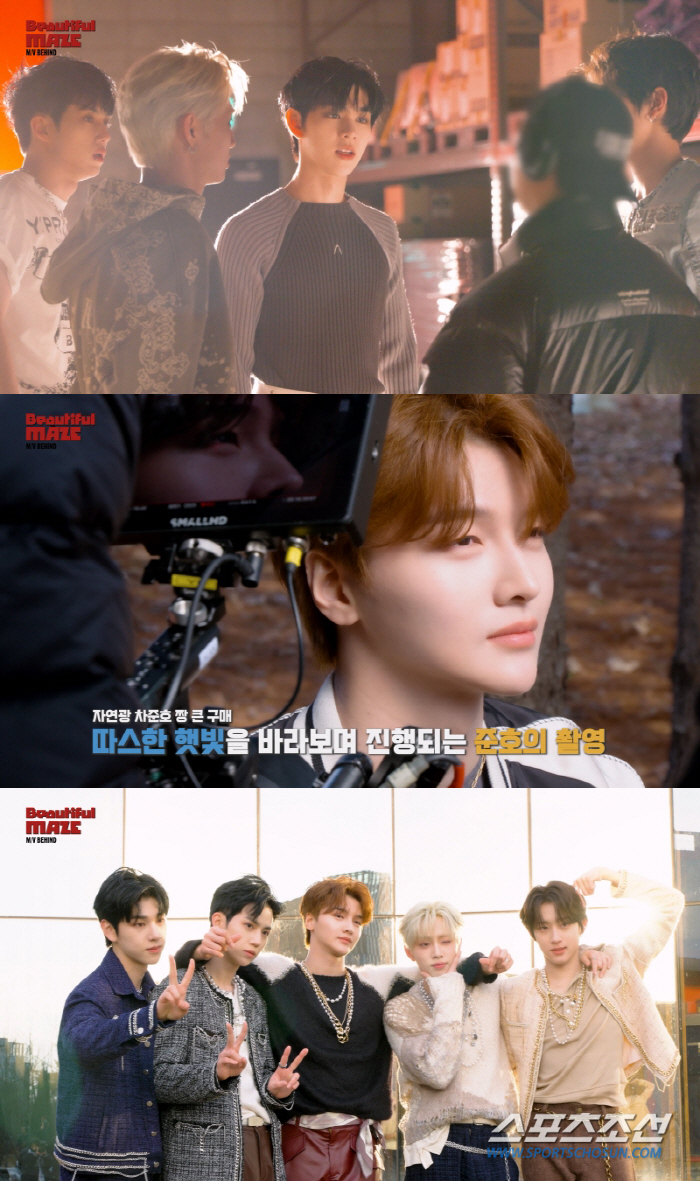 드리핀, 신곡 'Beautiful MAZE' 뮤비 비하인드 공개…"색다른 매력 보여드릴 것, 예쁘게 봐주시길"