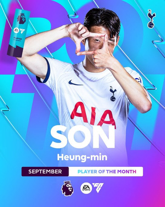 '전설' 손흥민, EPL 끝판왕급 기록 도전...생애 5번째 이달의 선수…