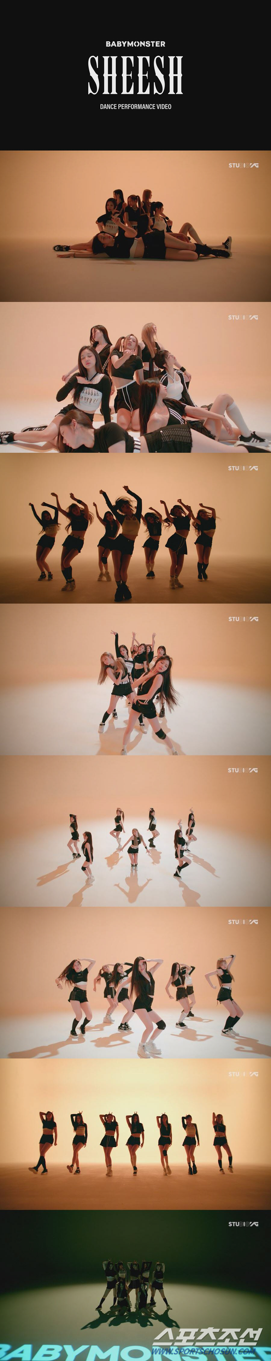 베이비몬스터, 'SHEESH' 댄스 퍼포먼스 최초 공개…커버+챌린지 인기…