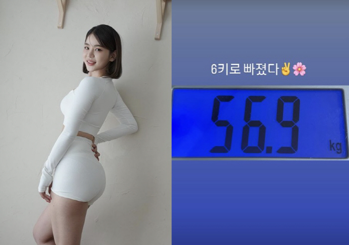 61kg에 충격받더니…맹승지, 6kg 감량 성공 '비현실적 몸매'
