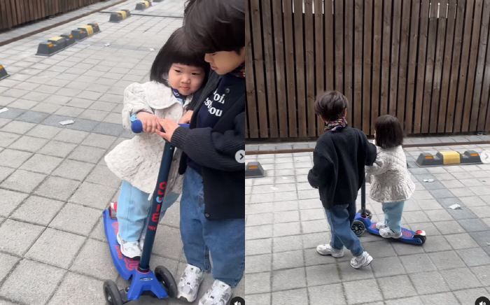 양미라 '아이돌상' 첫째 아들, 여동생에게도 다정 '오빠美 뿜뿜'