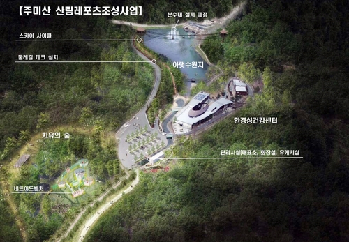 공주 주미산을 산림레포츠 메카로…스카이 사이클 등 설치