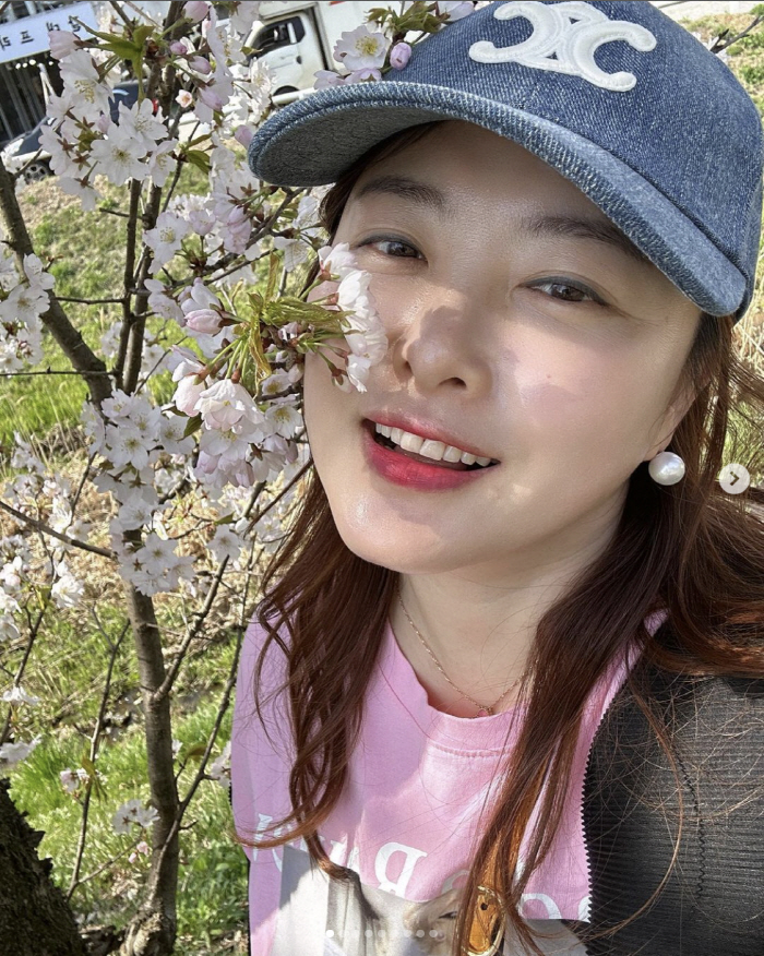 심진화, ♥김원효와 벚꽃 데이트.."유독 소중한 느낌, 시간 너무 빨라"