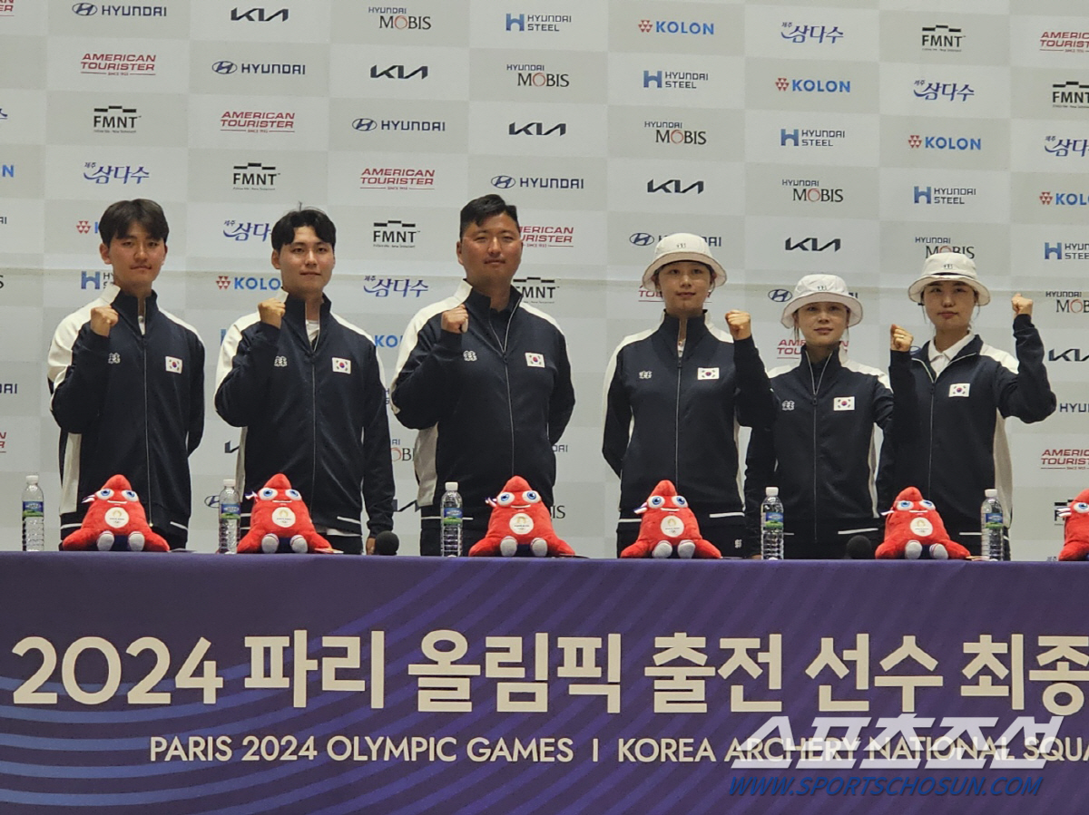 "韓양궁 목표는 金5!" 파리올림픽 정조준,태극궁사 6人의 출사표[선발전…