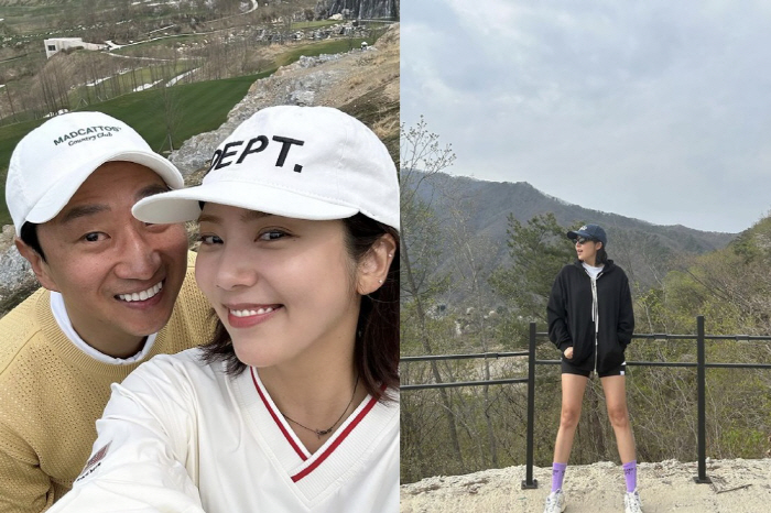 "7kg 쪘다" 손담비, 이규혁♥과 여행 중 살크업 인증