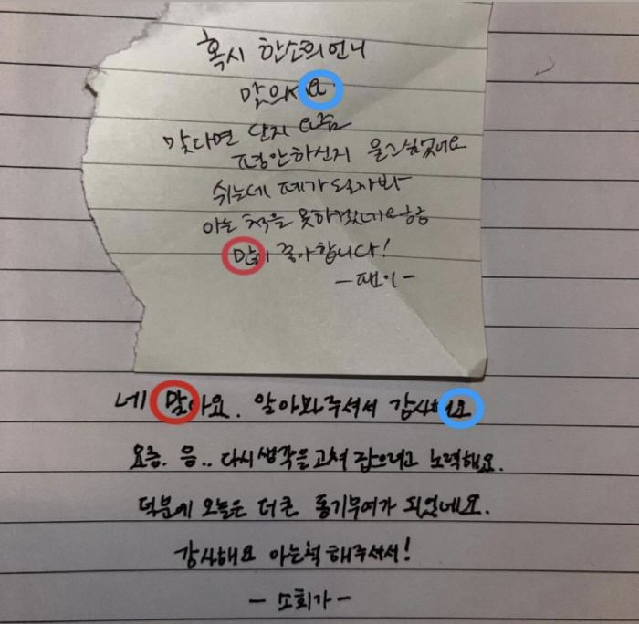 한소희, 이번엔 '팬 쪽지' 자작 의혹.."글씨체·말투 비슷" vs"억지…