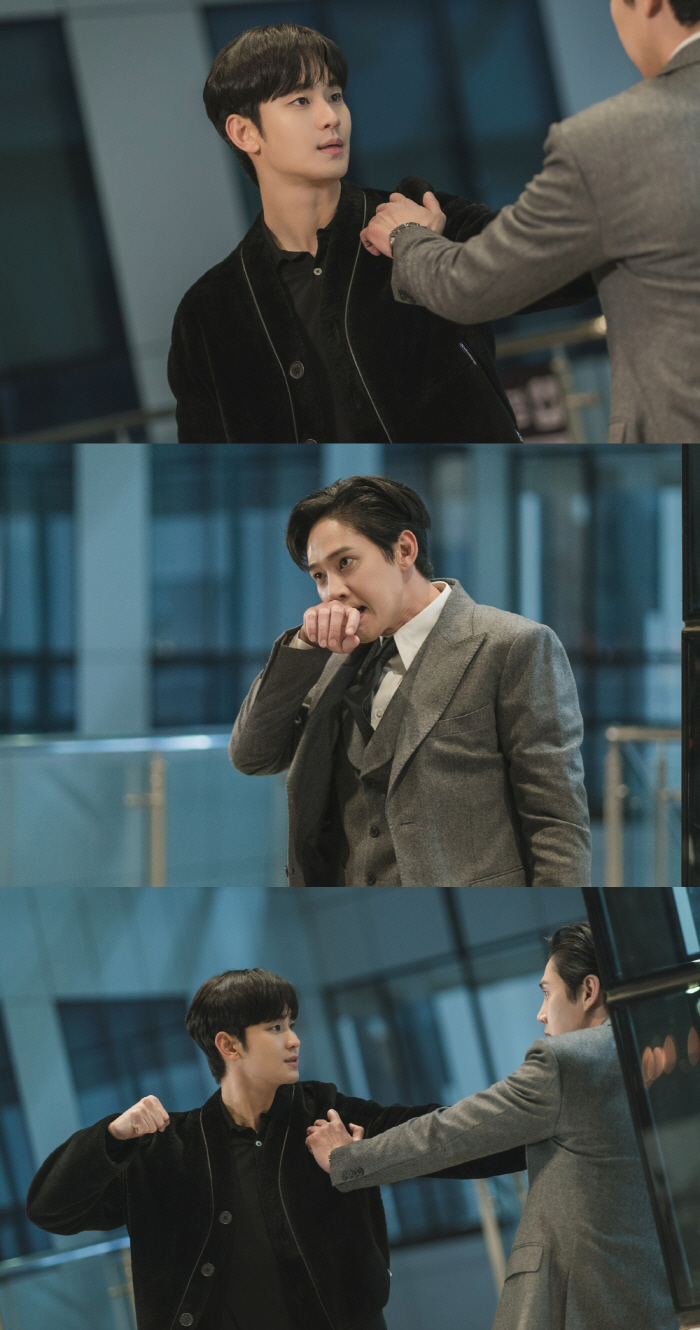 '눈물의 여왕' 김수현, ♥김지원 지키려 박성훈에 주먹 든다..마지막 경…