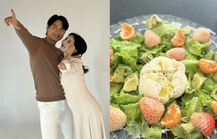 '이지훈♥' 아야네, 만삭에 샐러드로 식단 관리 "젤리가 좋아하겠지?"