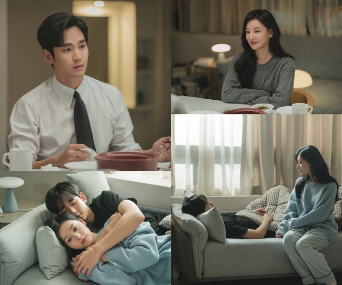 김수현♥김지원, 1분 1초가 애틋한 '오직 둘만'…알콩달콩한 백홍부부 (…