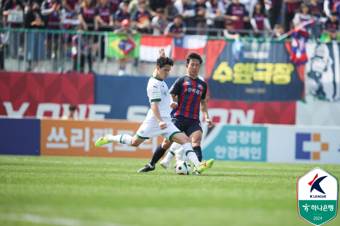 "이재원 3년9개월만의 골!" '대전 레전드'김은중 감독,대전 1대0 울…