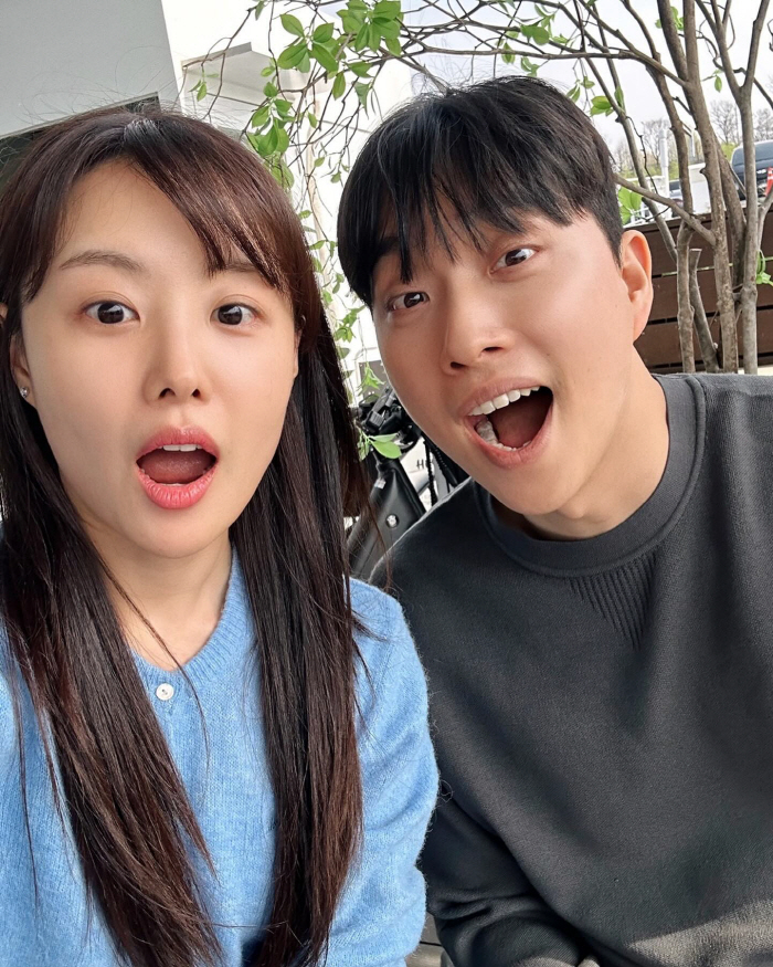 "나날이 닮아가는 중"…송지은♥박위 쌍둥이 같은 표정에 '깜짝'