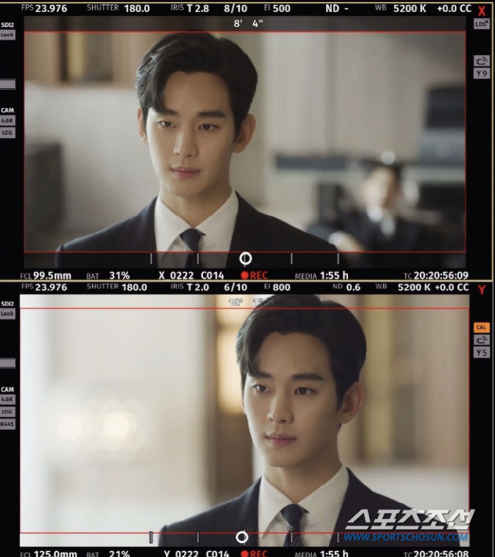 [종합]김수현♥김지원 '백홍커플', 촌스런 브이 포즈도 '이심전심'…이 …